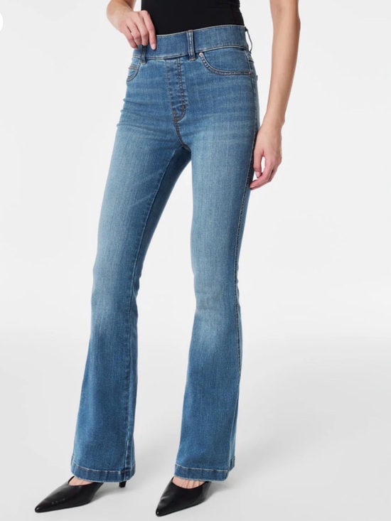 SPANX Denim - SPANX Vintage Indigo Flared High-Rise Jeans